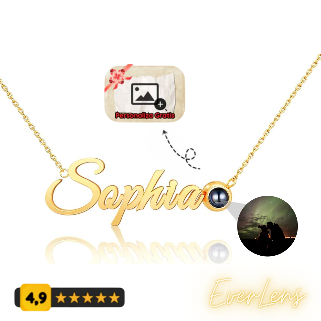 Collar Personalizado con Nombre y Foto Mágica